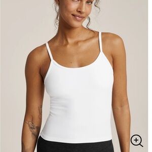 Beyond Yoga White Crop Tank